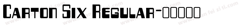 Carton Six Regular字体转换